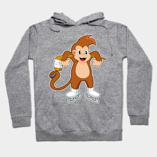 Monkey Ice hockey Ice hockey stick Hoodie